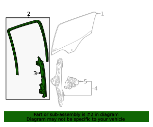 2023-2026 GM Weatherstrip 85814909 | OEM Parts Online