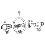 5LS76DX9AA - Steering: Steering Wheel for Mopar Image