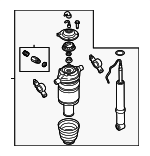 95835802051 - Suspension: Shock Assembly for Porsche: Cayenne Image
