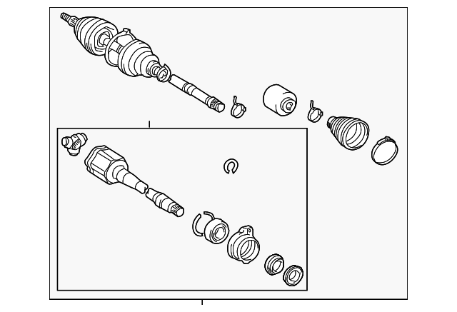 43420-44041 - 2005-2010 Scion tC - Axle Assembly | Nucar Toyota Parts