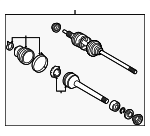 434100617084 - : Cv Axle Assembly for Toyota: Avalon, Camry, Sienna, Solara Image