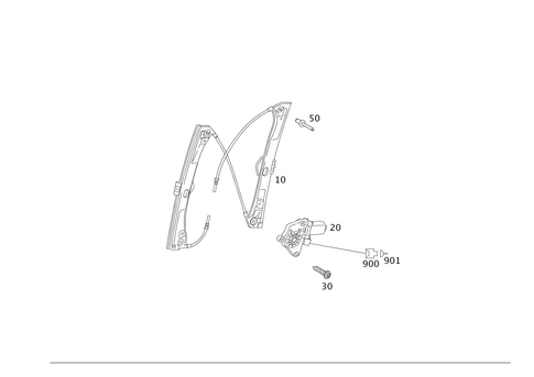 Window Regulator for 2010 Mercedes-Benz S550 #0