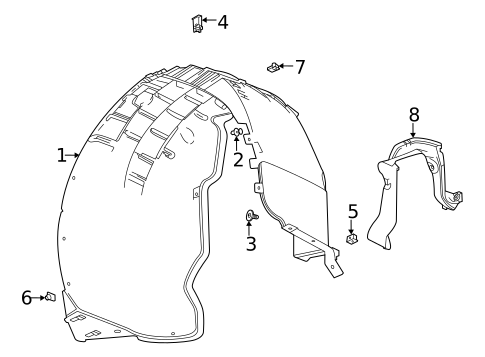 Quarter Panel & Components for 2022 Chevrolet Corvette #0