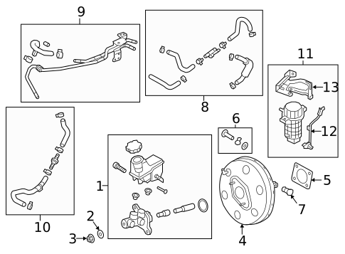 Master Cylinder - Components On Dash Panel for 2019 Kia Optima #0
