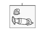 28610A7400 - Exhaust: Front Pipe for Kia Image