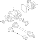 33207564558 - : Axle Assembly for BMW: X5, X6 Image