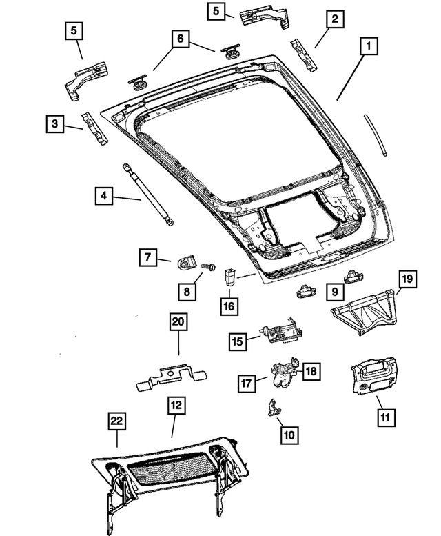 « 5114354AA – Body Sheet Metal Except Doors : Collerette Hexagonale Vis pour Mopar Image »