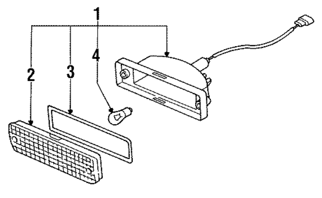 26131V7000 - : Lens for Nissan: 200SX, D21, Pathfinder, Pickup, Sentra Image