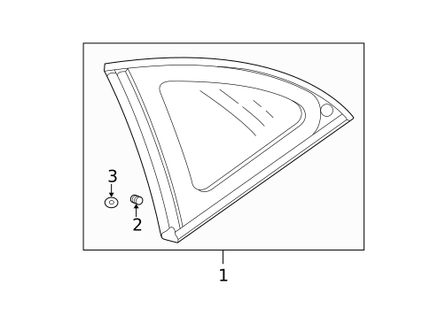 Glass & Hardware for 2001 Mitsubishi Eclipse #0