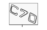 8614022 - Body: Nameplate for Volvo: C70 Image