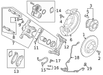 995621000 - Brakes: Brake Hose Gasket for Mazda Image