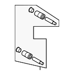 BCYA3369X - Brakes: Caliper Assembly Mount Kit for Mazda: 3, MX-30 EV Image