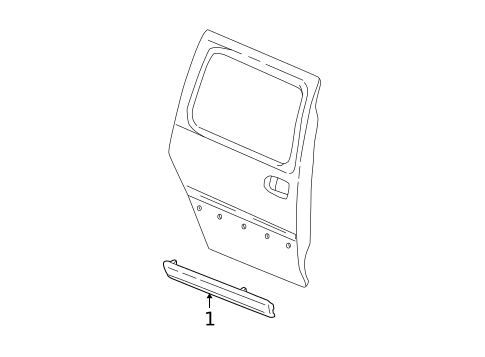 Exterior Trim - Side Panel for 1997 Chevrolet Venture #1