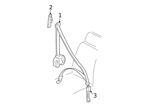 Front Seat Belts for 2001 Audi Allroad Quattro #0