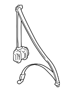 4B0857706AV04 - Electrical: Seat Belt Assembly for Audi: A6, A6 Quattro, Allroad Quattro, S6 Image