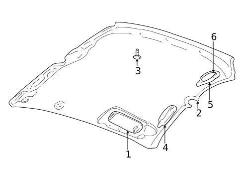 Interior Trim - Roof for 2003 Dodge Neon #0