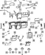 1NM79GTVAA - Interior Trim: Base Panel Instrument Panel for Mopar Image