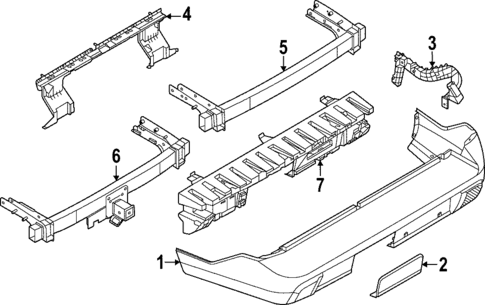 Bumper & Components - Rear for 2023 Ford Maverick #0