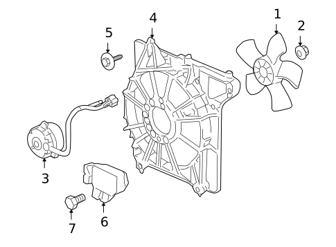 Cooling Fan for 2006 Acura RL #0
