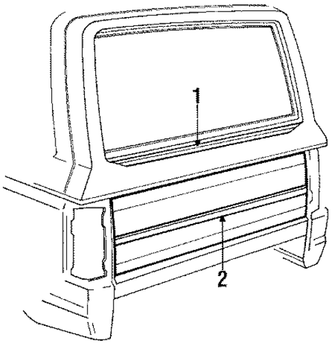 Gate & Hardware for 1987 Ford Bronco #0