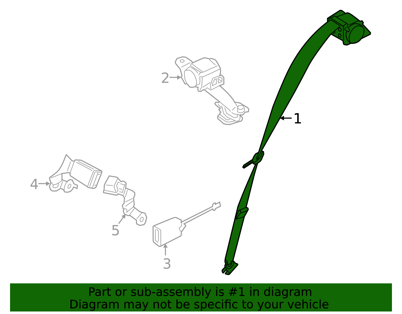 Outer Belt Assembly - BMW (72118076466)