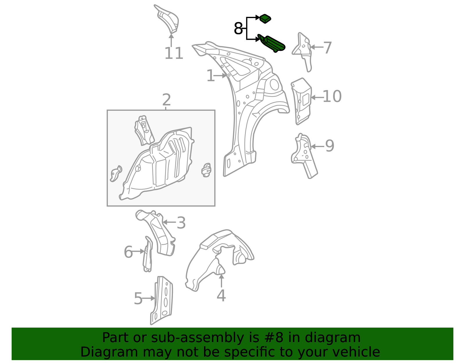 2000-2007 Ford Focus Trough Luggage Compart 3S4Z5445115AA | TascaParts.com