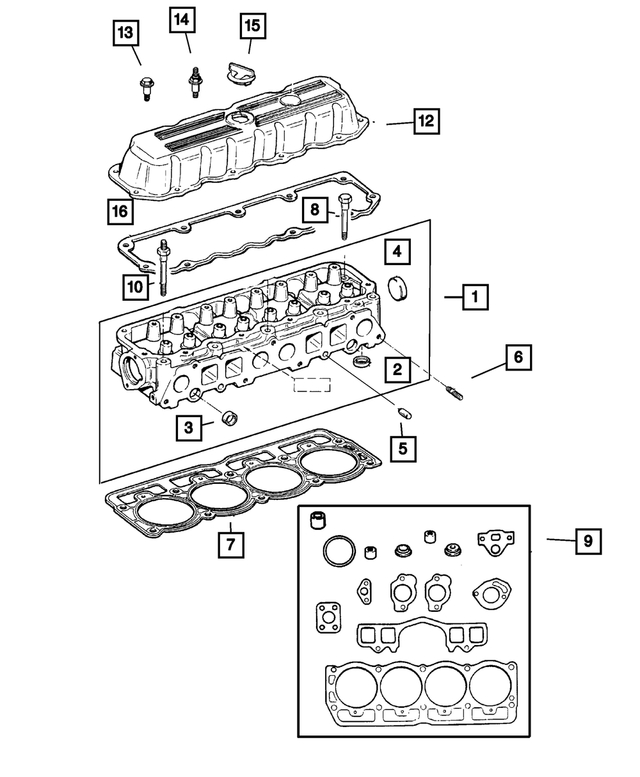 R5625479 - Engine 2.5L Four Cylinder: Cylinder Head for Mopar Image
