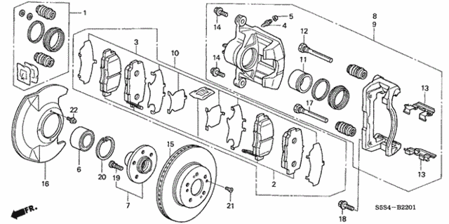 Front Brake ('04-'05) for 2005 Honda Civic #0