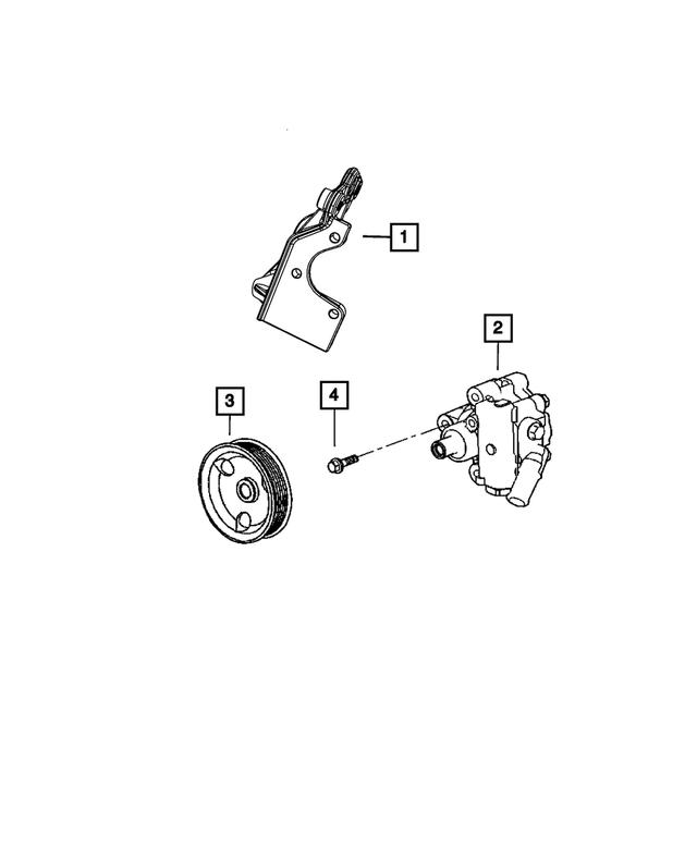4792831AA - Steering: Power Steering Bracket for Mopar Image