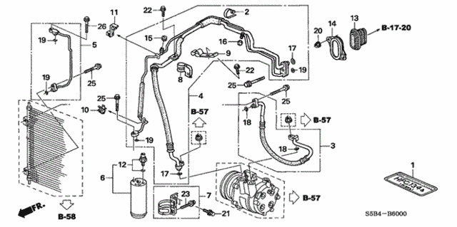 A/C Hoses - Pipes for 2005 Honda Civic #0