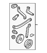 3C1898001F - : Lever Assembly for Volkswagen: Eos, Golf, Golf R Image