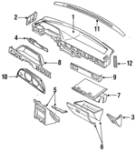BR7060350D32 - Body: Instrument Panel for Mazda: 323, Protege Image