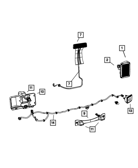 Lamps - Front, Rear and Courtesy for 2007 Jeep Wrangler #1