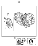 RX090721AD - 62TE; 6-Speed; Automatic Transaxle: With Torque Converter Transmission Kit, Remanufactured, Export for Mopar Image