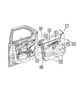 1PE89ZJ3AA - : Inside Release Handle, Left for Jeep: Grand Cherokee Image