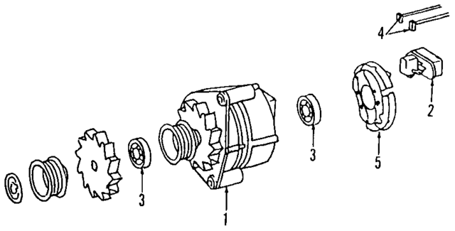 7154540287 - Electrical: Alternator for Mercedes-Benz Image