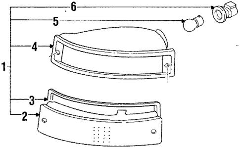 Signal Lamps for 1990 Isuzu Impulse #0