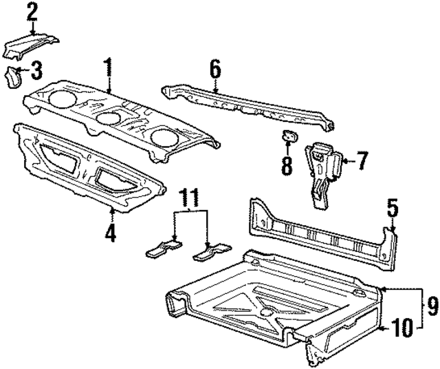 F8VZ5440320AA - Body: Rear Body Panel for Ford Image