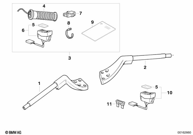 61312315222 - Steering: Right Grooved Handle -  for BMW-Motorrad Image