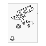 9J1867892A - Body: Lower Pillar Trim Bracket for Porsche: Taycan Image