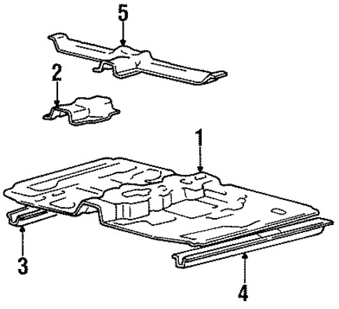 Floor & Rails for 1999 Hyundai Accent #0