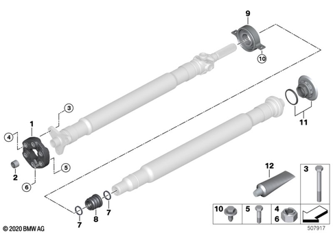 Prop Shaft, Single Components for 2026 BMW M4 Competition #0