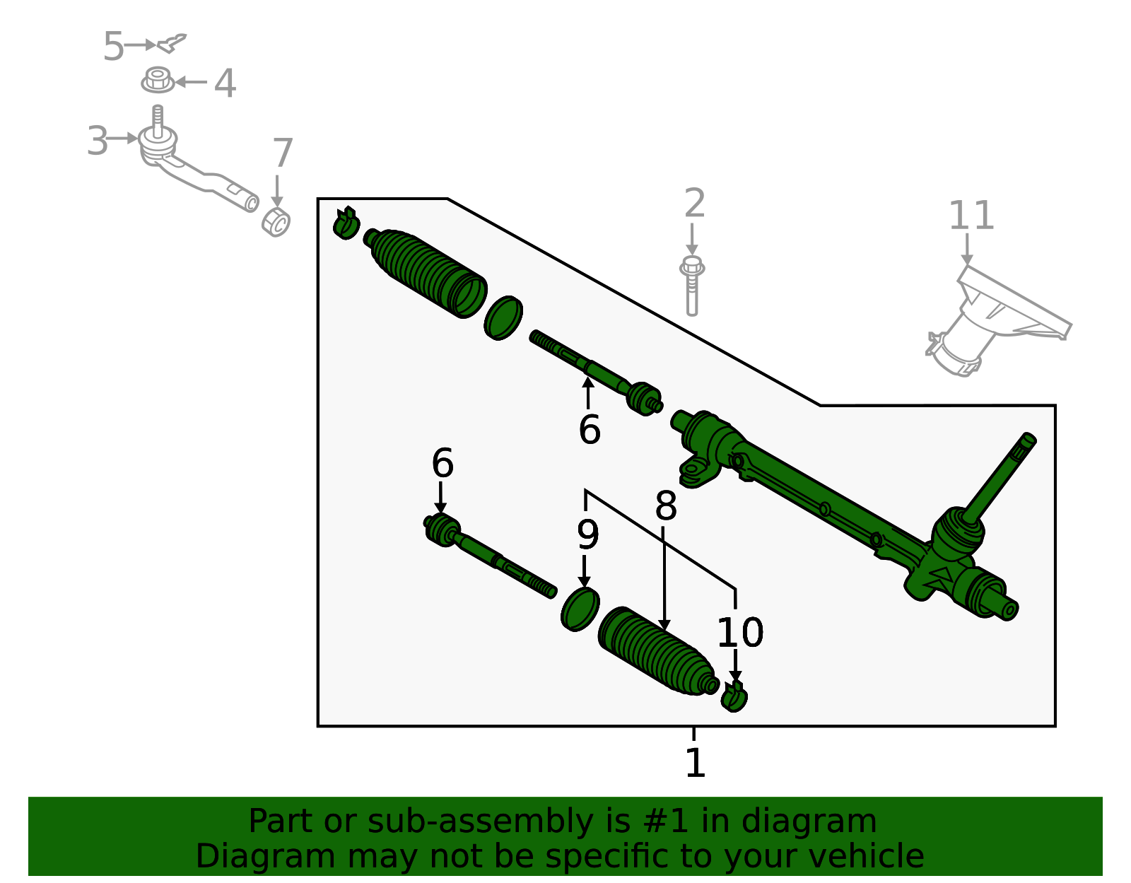 2016-2020 Toyota Steering Gear 45510-WB006 | Toyota OEM Parts Online