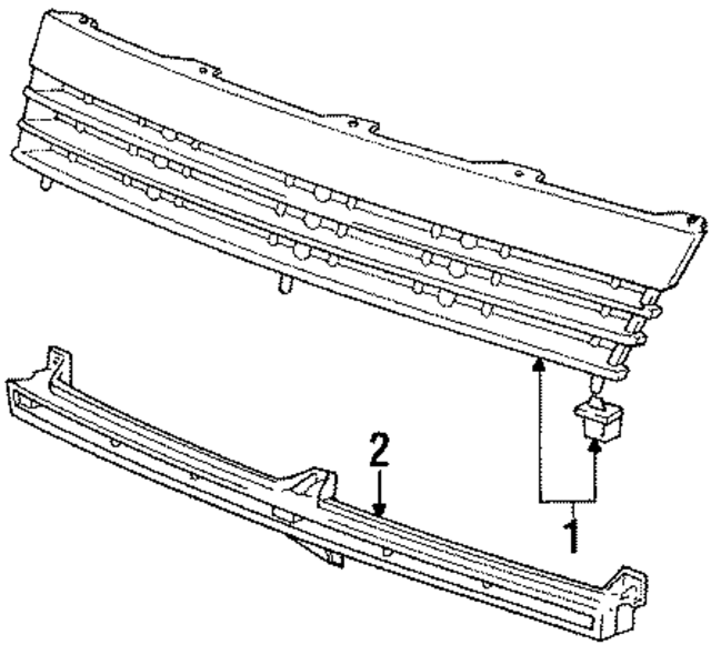 MB527753 - Body: Grille Assembly for Mopar Image