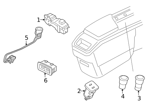 Front Console for 2021 Volvo S90 #1