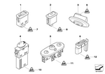 61318360460 - Vehicle Electrical System: Switch Head Light Aim Control for Mini Image