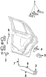 F8AZ5421818AAA - Body: Handle, Inside for Ford: Crown Victoria | Mercury: Grand Marquis Image