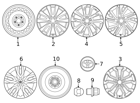 Wheel for 2022 Toyota Corolla Cross #0
