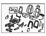22741456 - Body: Seat Assembly for Chevrolet: Silverado 2500 HD, Silverado 3500 HD | GMC: Sierra 2500 HD, Sierra 3500 HD Image