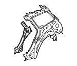 8E9809045C - Body: Inner Quarter Panel for Audi: A4 Quattro, S4 Image